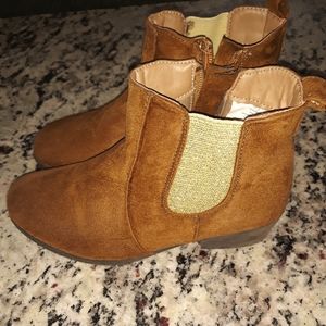 Girl's Brown Suede Ankle Boot- SOLD